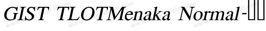 GIST TLOTMenaka Normal字体转换